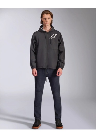 Alpinestars Speeder Chromium Windbreaker Rüzgarlık Siyah Beyaz