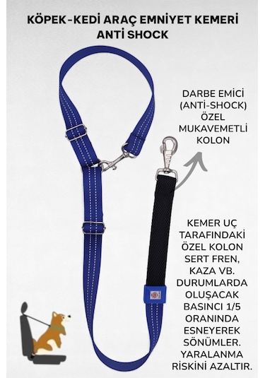 Caramelos Evcil Hayvan Araç Emniyet Kemeri