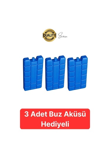 Premium Soğuk Sıcak Termal Piknik Kamp Çantası Yemek Taşıma Yalıtımlı Piknik Termos + Buz Aküsü Kırmızı