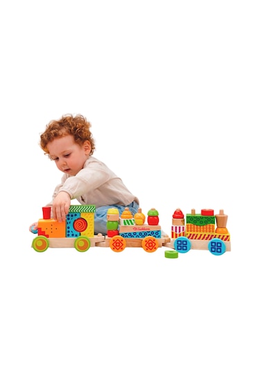 Eichhorn Işıklı Sesli Ahşap Tren 59cm