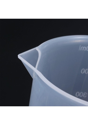 4 Adet Plastik Ölçüm Kabı Laboratuvar Kabı Mezun Bardak Su Ölçekli Şişe Mutfak Pişirme Malzemeleri Ölçüm Aracı