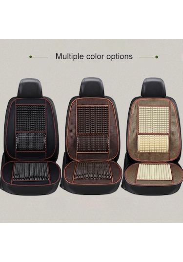 İmitasyon Ahşap Boncuk Yaz Araba Serin Koltuk Minderi Kahve