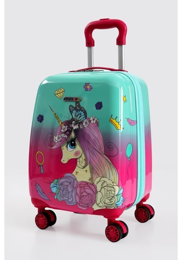 Unicorn Çocuk Valizi Ççs 5256 Pembe Pembe
