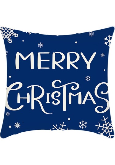 Cartoon Hand-painted Style Christmas Decorative Pillow No.64 Ekru