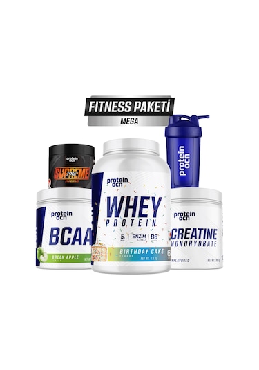 Proteinocean Fıtness Paketi Mega - Birthday Cake Yeşil Elma