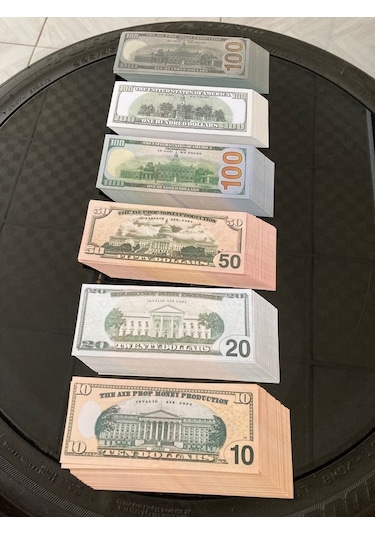 Aykar 300 Adet Karma Dolar Geçersiz Düğün Film Dizi Paraları (545988166)