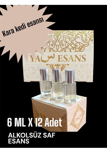 12 Adet Karakedi Esansı 6 Ml Cam Bilyalı Şişesinde