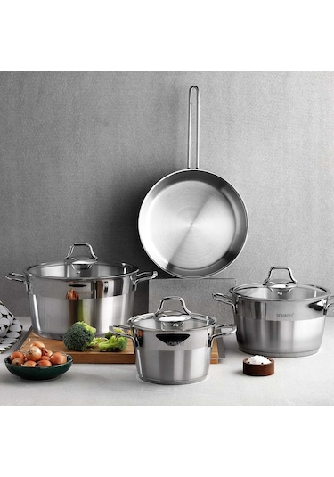 Schafer Vals Çelik Tencere Seti 7 Prç Inox