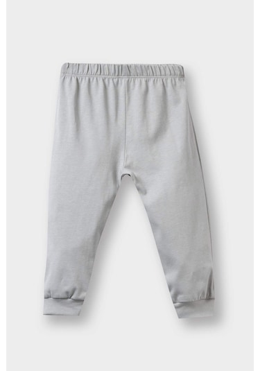 Defacto Erkek Bebek 4lü Pijama Takımı Safari Baskılı Uzun Kollu Penye Üst Uzun Alt F7197a525auer233 Ekru