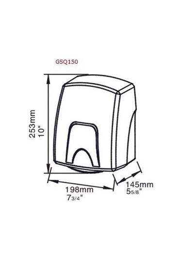 Xinda Gsq150 Sensörlü Abs Gövdeli 1500W El Kurutma Makinesi