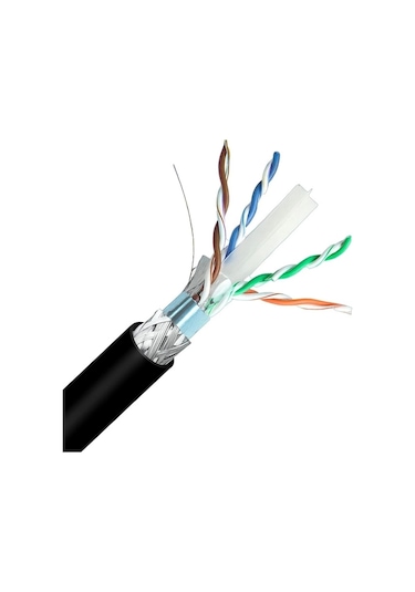 Inca Icat6-500ag Outdoor S/ftp 23 Awg Lszh Network Cable 500 M Siyah