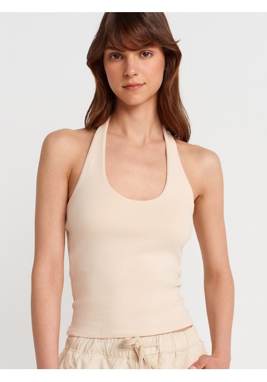 Dilvin 21052 Halter Yaka Top-taş Taş