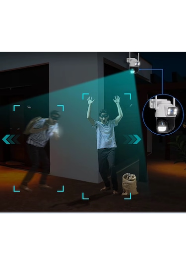 O-kam 3011 Dual Lens Wifi Akıllı Kamera , Yapay Zeka, Gece Görüş,