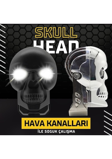 Skull Head Özel Tasarım Off Road Sis Lambası 2 Adet