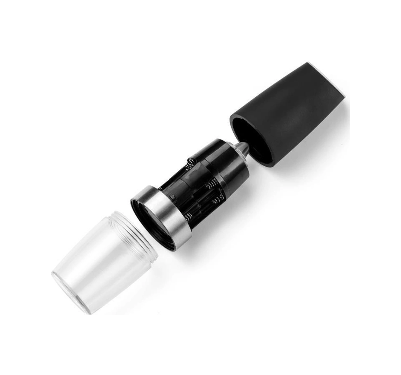 Padalink Siyah Pürüzlü Elektrikli Alevlenir Gürültü Yok Gıda Değirmeni, Seramik Tefli, Ayarı Kolay, Çelik Kapak, Pil Yok, 200ml Kabin Çok Renkli