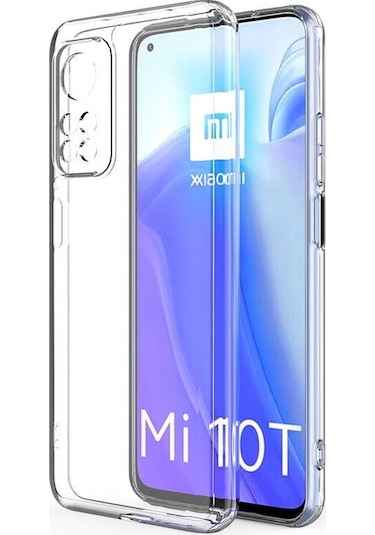 Xiaomi Mi 10T Kılıf Kamera Korumalı Süper Silikon Şeffaf Kılıf
