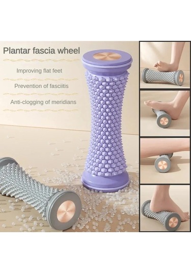 Ayak Masajı Masaj Silindiri Yoga Masaj Topu Plantar Fasya Rulo Kas Gevşeme Pink Pink Çok Renkli
