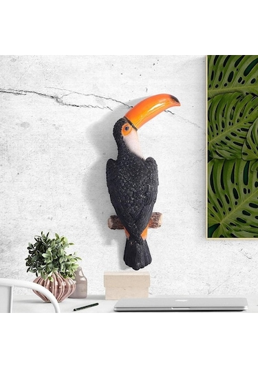 Pazly Tukan Suntek Stil-b Sarmalayıcı Reçineli Dekoratif Bahçe Ağacı