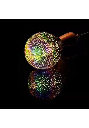 Youmex E27 4w Led Cam Ampul, 500lm Renkli Işık, 85-265v, 50000 Saat Ömür, Ce Sertifikalı