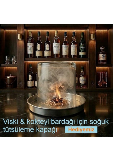Viski & Kokteyl İçin Badem Ağacı & Vanilya Özü Tütsüleme Aroma Talaşı