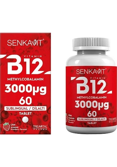Senkavit B12 3000 Mcg Dil Altı Sublingual 60 Tablet