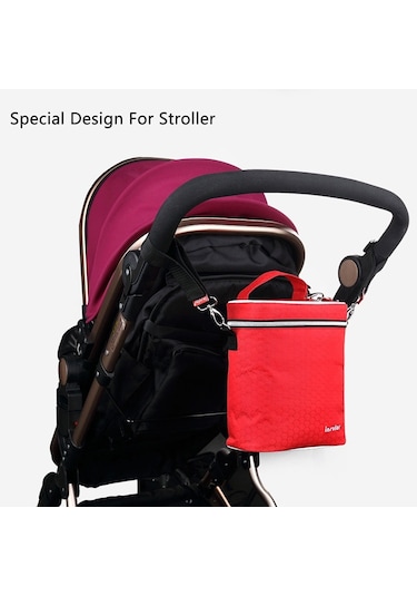 Sones Biberon Yalıtım Çantaları Bebek Bezi Bebek Arabası Soğutucu Alt Değiştirme Çantaları Yeşil