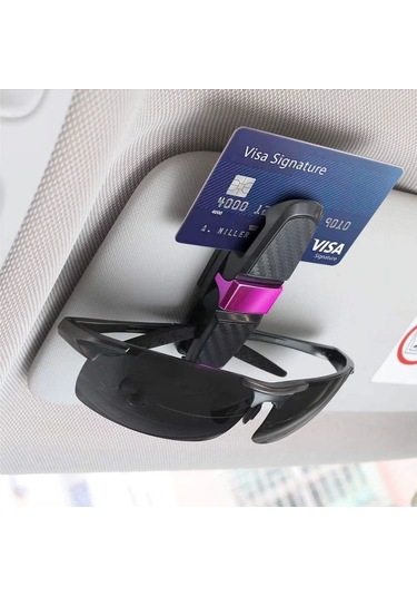 Ceylan Adam Araç İçi Güneşliğe Takılan 2'li Gözlük,kart,para Takmalık Aparat