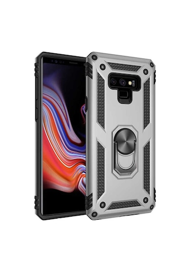 Galaxy Note 9 Kılıf Zore Vega Kapak Gri