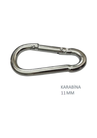 Galvanizli Karabina, 11 Mm, Askı, Çengel, Kanca, Anahtarlık