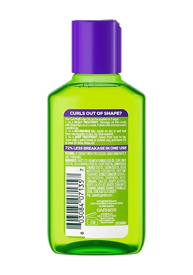 Garnier Fructis Kıvırcık Ve Dalgalı Saçlara Özel Çok Amaçlı Saç Bakım Yağı 111 ML