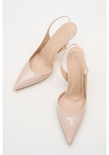 Twine Bej Rugan Kadın Topuklu Ayakkabı Bej Rugan