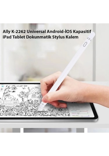 Ally K-2262 Universal Android-ios Kapasitif İpad Tablet Dokunmatik Stylus Kalem