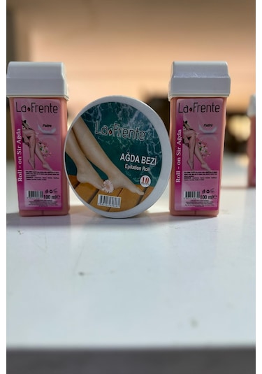 La Frente Pudralı Roll-On Kartuş Ağda 2 x 100 ML + Ağda Bezi 10 M