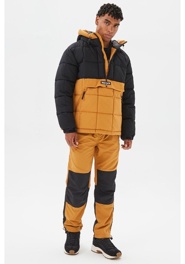 Timberland Progressive Utility Pullover Puffer Erkek 1/2 Fermuarlı Kapüşonlu Şişme Mont Taba-siyah Taba Timberland Progressive Utility Pullover Puffer Erkek 1/2 Fermuarlı Kapüşonlu Şişme Mont Taba-siyah Taba