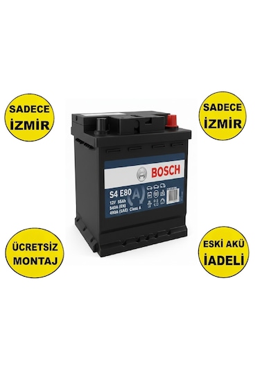Bosch S4 E80 12 V 55ah 540 A En Efb Star-stop Akü-yerinde Montaj