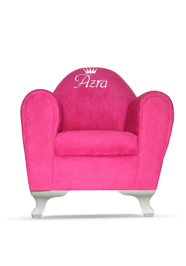 İsimli Kişiye Özel Çocuk Koltuğu 1-6 Yaş - Fuşya Fuşya Pembe