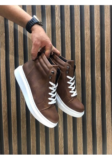 Slw202 Toronto Bağcıklı Cilt Erkek Spor Bot Bt Taba Taba