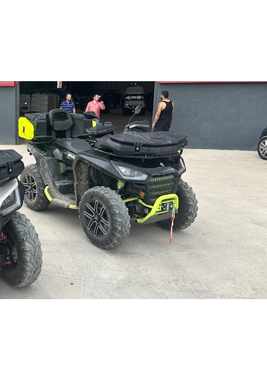 Segway 570 Atv Çantası 180 Litre Arka+80 Litre Ön+2 Adet Benzin Bidonu Yeşil Siyah