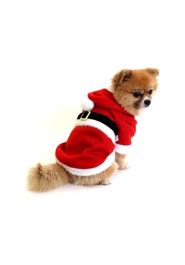 Noel Baba Çeket Küçük Köpeklere Uygun Polar Large