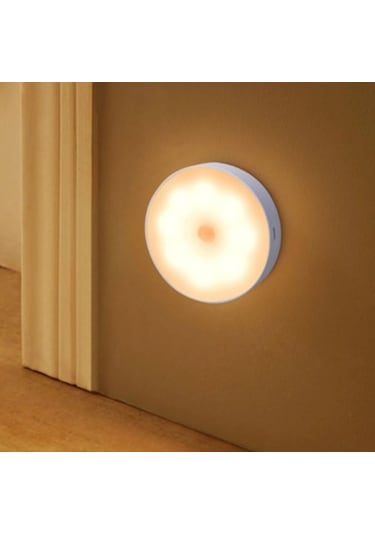 3 Adet Şarjlı Karanlık-Hareket Sensörlü 8 Led Aydınlatma Günışığı