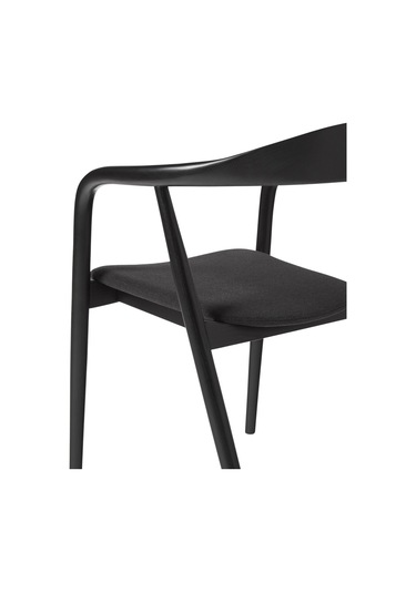 Zodiac Exclusive Yılan Ahşap Sandalye Siyah - Siyah