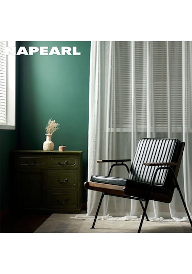 1 Adet Napearl Modern Beyaz Kumaş Yükseltme Çizilmeye Dayanıklı Tül Pencere Sırf Perde Oturma Odası Perdesi Ev Dekor İçin W100cm X L250cm