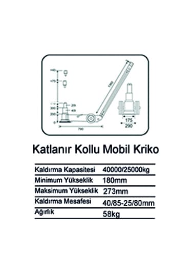 Gemasa 25-40 Mobil Pnomatik Havalı Kriko