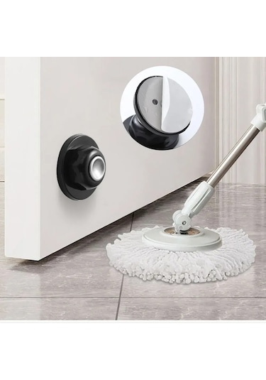 Fosenze Metal Manyetik Kapı Tutucu Siyah - Silikon Yastık, 2 Montaj Seçeneği, Ev Güvenliği Ve Konforu, 5 Cm Boşluk, Dayanıklı Malzeme