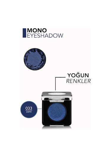 Mono Yüksek Pigmentli & Doğal Işıltılı Kompakt Göz Farı 033 Earth