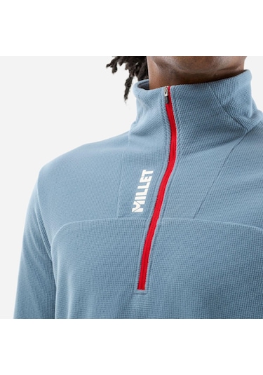 Millet Ubıc Lgrıd Po Erkek Polar Sweat Yarım Fermuar Mıv10534 N3171 Mavi