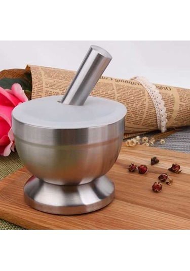 Dancemonkey Cbtx Mutfak Paslanmaz Çelik Sarımsaklı Yemek Harcı, Kapaklı, Boyut: Küçük, Orta, Kullanışlı Tasarım Çok Renkli