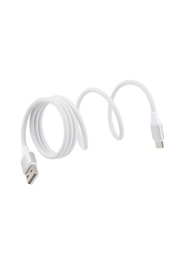 Zga Cb11 5a Usb Tip-c Alüminyum Alaşımlı Manyetik Veri Kablosu, Uzunluk: 1m Beyaz