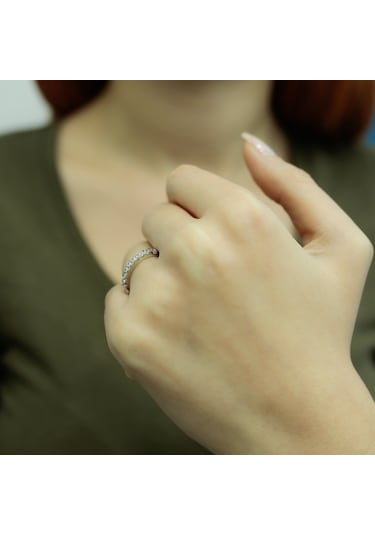 Lova 0,48 Karat Pırlanta Yarımtur Yüzük - 1050209