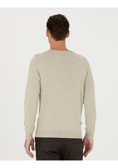 Pierre Cardin Erkek Kum Melanj Kazak /triko 50270179-vr123 Kum Melanj